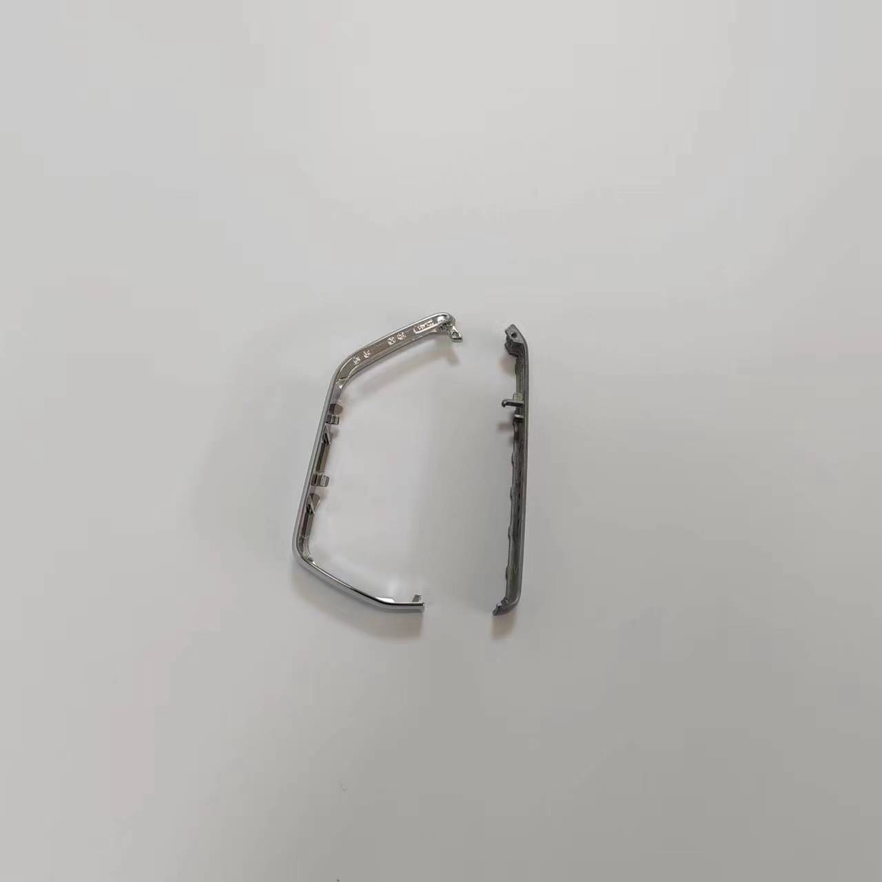 Die-cast zinc alloy polished and electroplated frame of the remote control key for Volkswagen vehicles