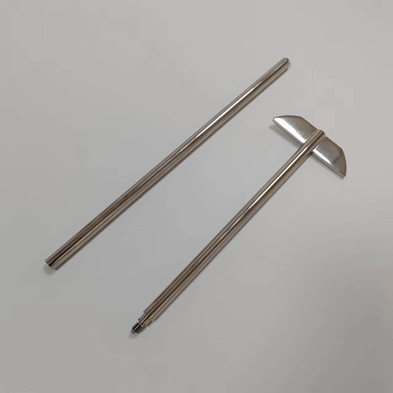 Stainless steel processing, welding, passivation, and polishing of mechanical equipment blades.