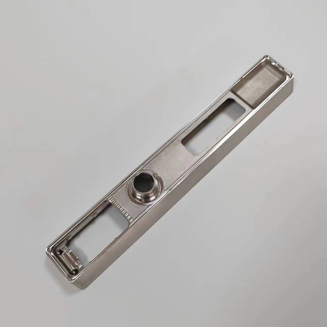 Automotive stainless steel precision casting CNC processing brushed RV door lock body