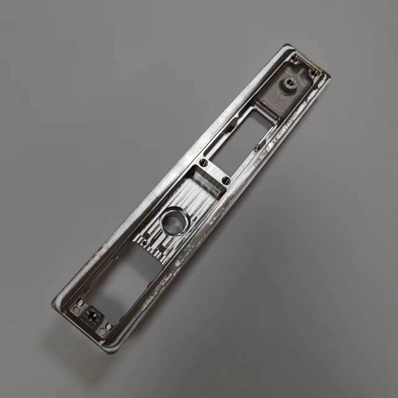 Automotive stainless steel precision casting CNC processing brushed RV door lock body