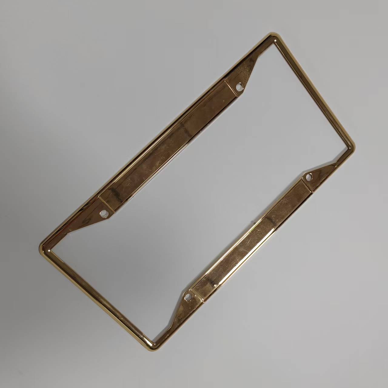 Automobile zinc alloy die-casting electroplating license plate frame