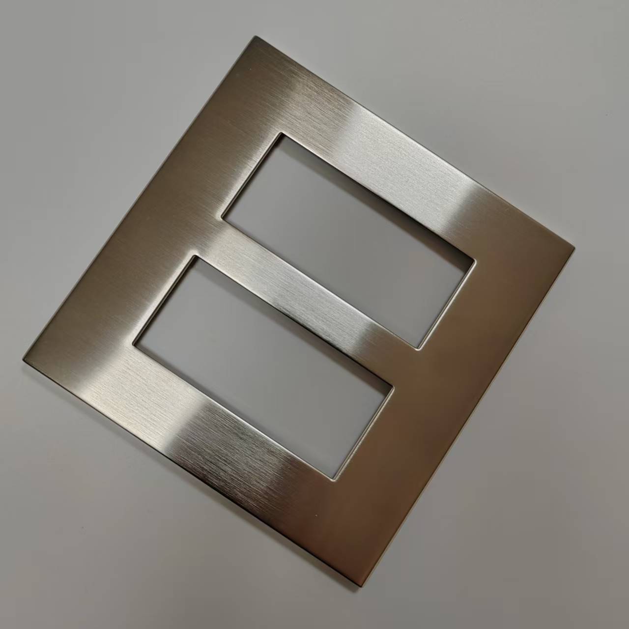 Stainless steel stamping and plating switch plates for home accessories