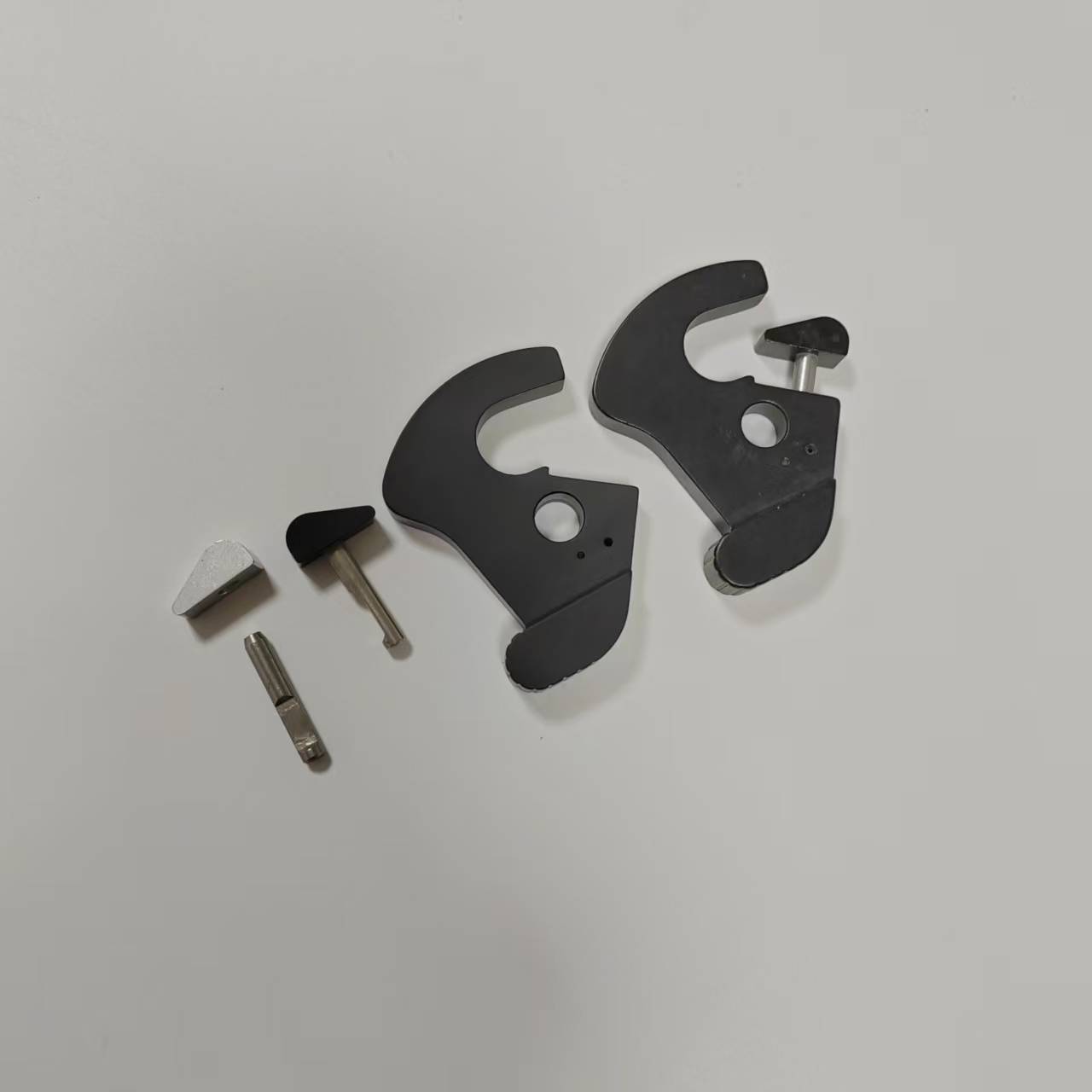 Motorcycle aluminum extruded hard anodized metal fixings