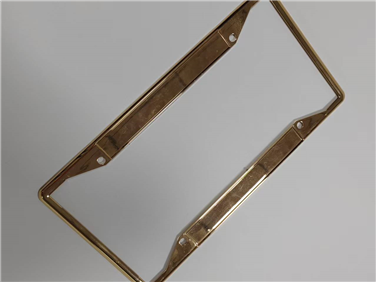 Automobile zinc alloy die-casting electroplating license plate frame